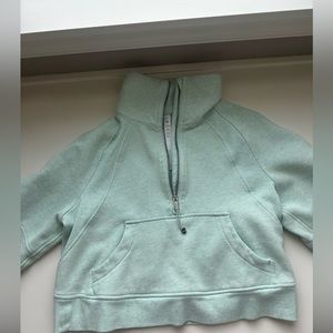 Lululemon funnel neck scuba - mint green - XS/S